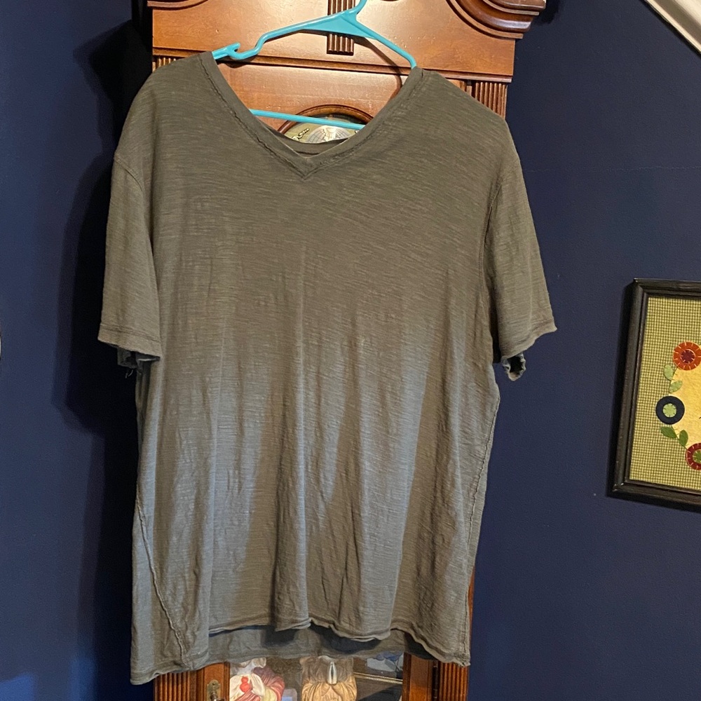 Helix Charcoal Short Sleeve V-Neck Tee